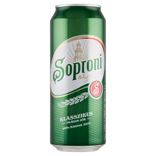 Soproni sör (dobozos) 0,5L